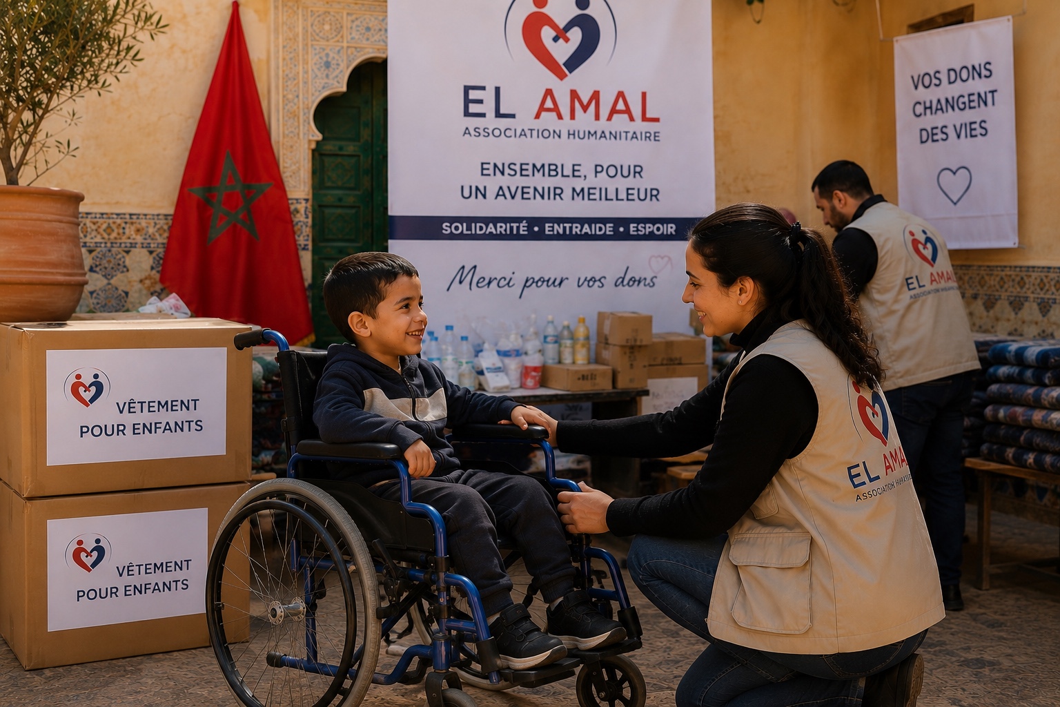 Action humanitaire de l’association El Amal